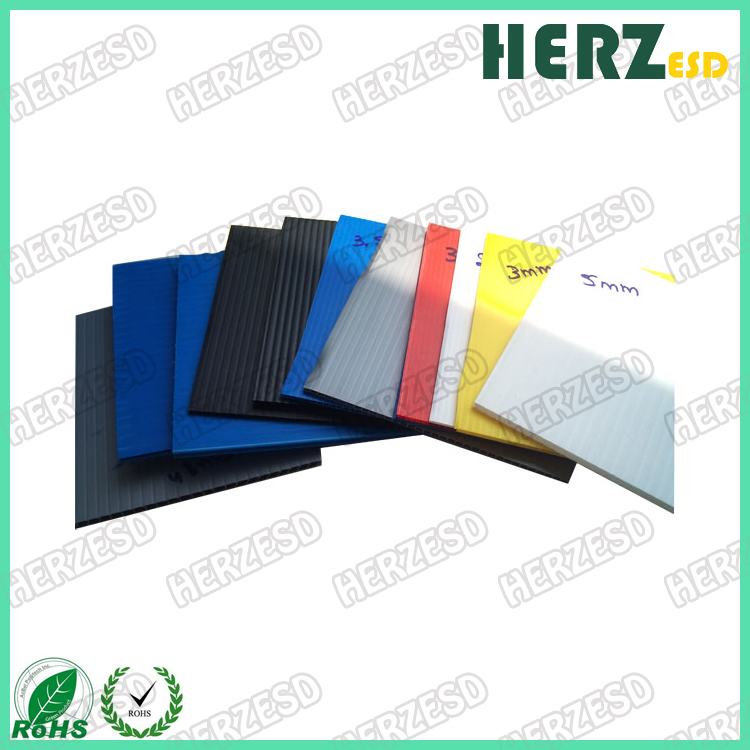 HZ-1406 PP Plastic Hollow Sheets/ ESD Antistatic PP Corrugated Sheets