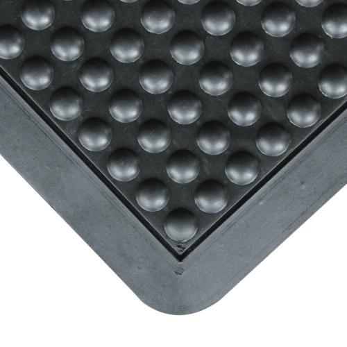 Anti-Fatigue Rubber Floor Mat Durable Rubber Bubble Surface Anti Fatigue Mat for Industrial with Black Borders