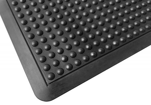 Anti-Fatigue Rubber Floor Mat Durable Rubber Bubble Surface Anti Fatigue Mat for Industrial with Black Borders