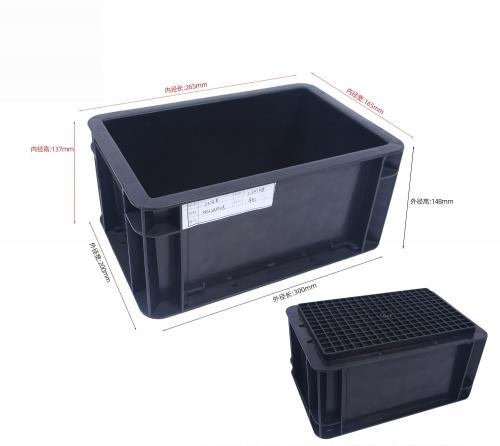 ESD Storage Bin Box Antistatic PCB Container Circulation Box 615mm*430mm*320mm